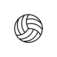 Volley ball icon vector logo design template