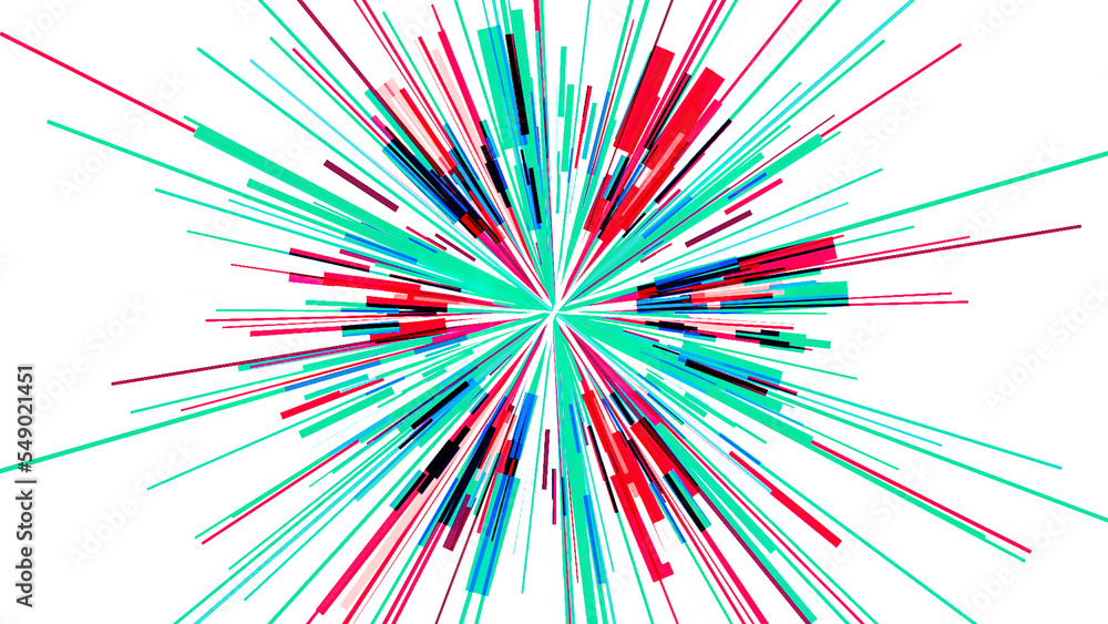 Poster rotating circle with ray strips. motion. technological stripes rotate in circle on isolated backgrou