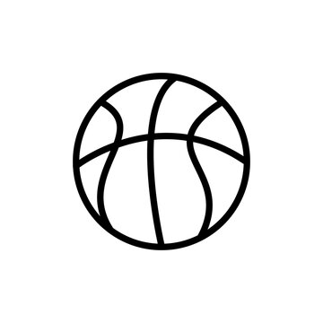 Basketball icon vector logo design template