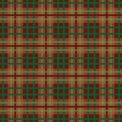 Seamless pattern of scottish tartan plaid, check fabric texture. Flat backdrop of striped textile print.