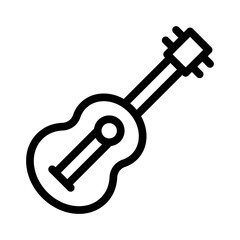 guitar line icon illustration vector graphic
