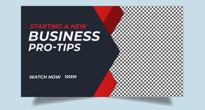 Editable youtube thumbnail design for any youtube videos customizable video thumbnail design video cover fully editable thumbnail template for social media concept. 
