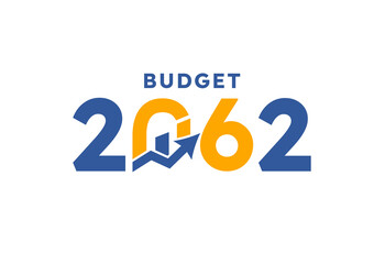 Budget 2062 logo design, 2062 budget banner design templates vector