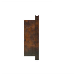 rusty Open door isolated