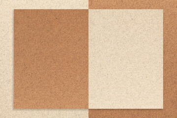 Texture of beige and brown paper background with geometric shape and pattern, . Structure of craft...