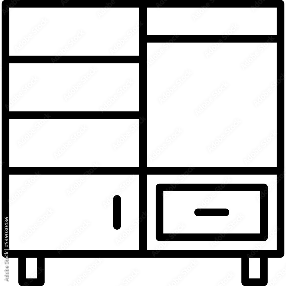 Sticker wardrobe icon