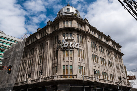 Vitoria, Brazil - August 14, 2022: Sesc Gloria. This institution serves as a community center as well as an art gallery. It offers concerts, workshops, plays and lectures on many subjects.