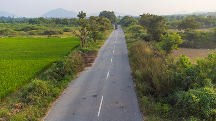 landscape in the mountains - Indian village - drone photography -Dji Mini2 