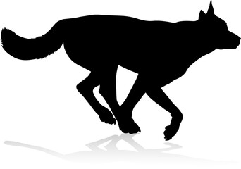 Dog Silhouette Pet Animal