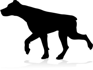 Dog Silhouette Pet Animal