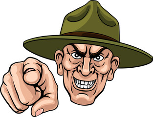 Army Bootcamp Drill Sergeant Soldier Ponting