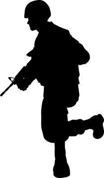 Silhouette Soldier