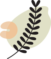 Abstract Botanical Leaves Vector Illustration