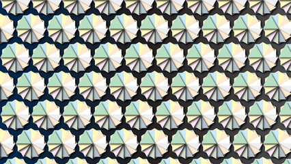 Bright tone Geometric pattern background with decorative ornamental illustrations