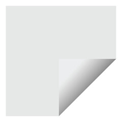 White Square Banner or Label