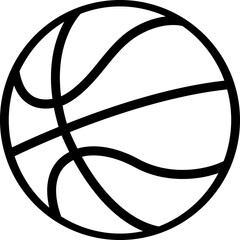 Basketball out line icon