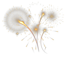 Fireworks template. PNG - obrazy, fototapety, plakaty