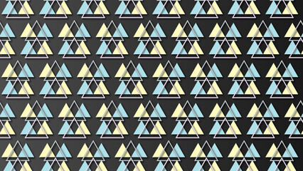 Bright tone Triangle pattern background with decorative illustration/ textured geometric vintage backdrop wallpaper