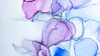 Obraz premium Alcohol ink. Pink Pattern. Sophisticated
