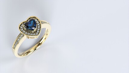 ring, wedding, engagement, gold, jewel, diamond, heart