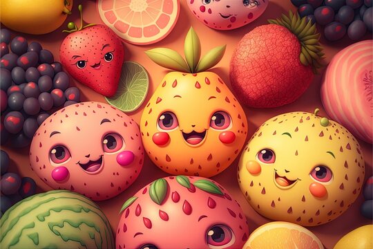 Cute Fruity Background