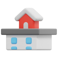 penthouse 3d render icon illustration