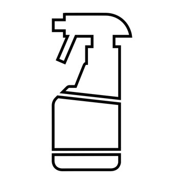 Aerosol spray, cleaning chemical shower, cleaning spray icon