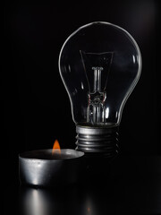 Power outage Blackout concept