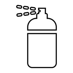 Bathroom amenity, hair conditioner, hair spray icon