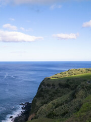 Coastal cliffs of Sao Miguel, Azores islands.