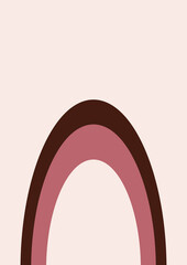 Design Copy Space mit Rosa.