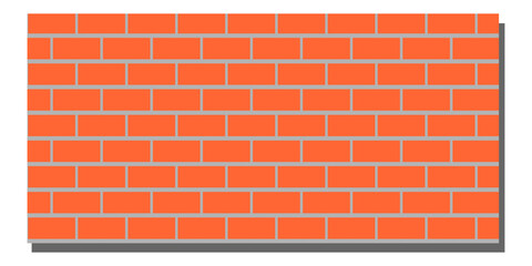 Brick background, red background design vector illustration