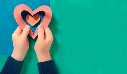 AI-generated Image Of A Giving Tuesday Papercut Art Background