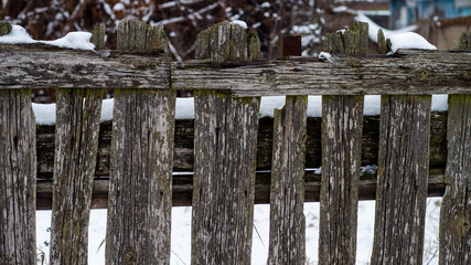 old wooden fence as a background