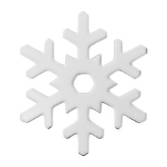 Premium Christmas snowflake icon 3d rendering on isolated background PNG