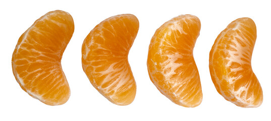 mandarine sur fond transparent