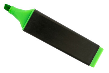 surligneur vert sur fond transparent