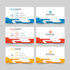 creative and corporate business card print template design