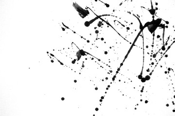 Detail of black ink on paper