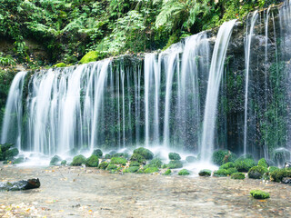 長野県軽井沢町白糸の滝の水流
