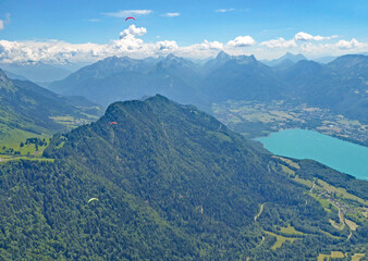 Fototapeta premium Lake Annecy in the French Alps 