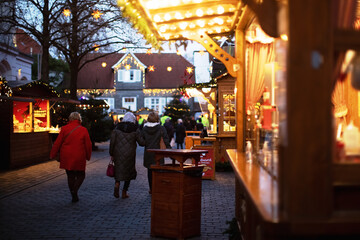 Fototapeta na wymiar Weihnachtsmarkt 2022 in Soest. NRW