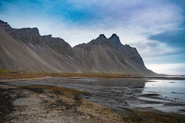 Landscape of the Viking Village of Srokksnes (Iceland)