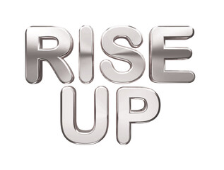 Rise up vector text effect transparent