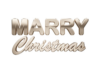 Merry christmas vector illustration design text effect