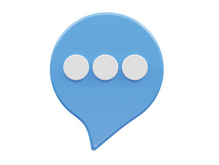 Message icon 3d render