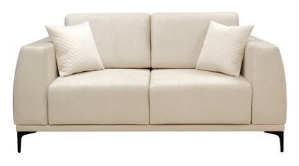 Sofa isolated on white background. Including clipping path