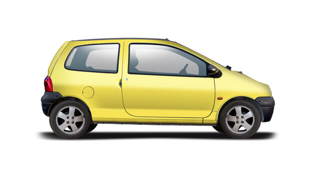 Renault Twingo car side view isolated on white background, 12 January 2016, Thessaloniki, Greece	