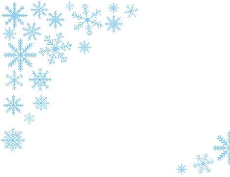 Winter Christmas background. Snowflakes are spinning. Vector icon.