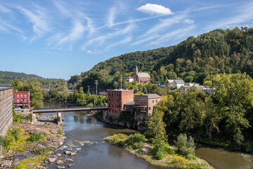 historic old town on the edge of a river